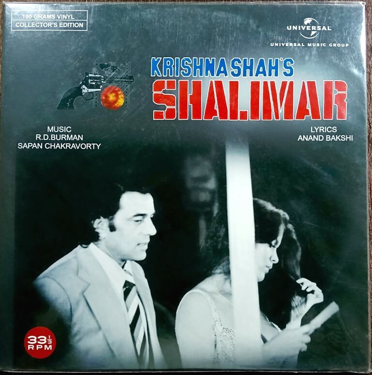 Shalimar (1978) R.D. Burman Pre-Owned Vinyl, 12" Universal LP Record