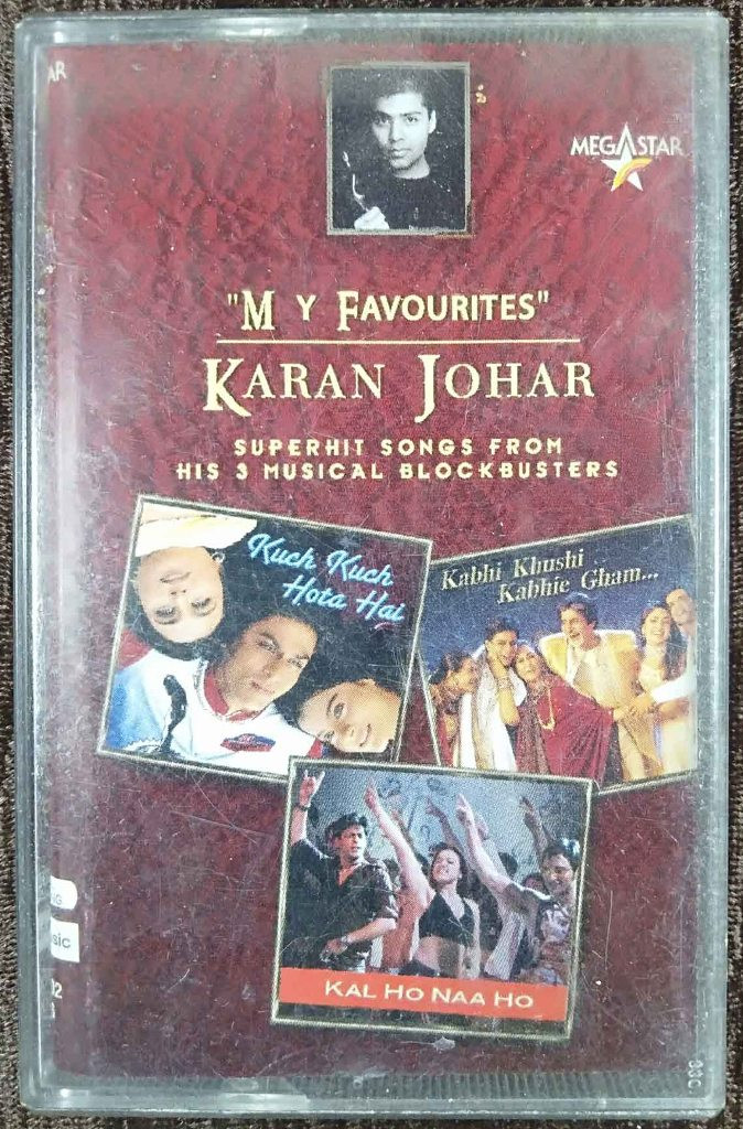 Karan Johar - My Favourites - Superhit Songs From His 3 Musical Blockbusters (2005) Compialtion Pre-Owned Sony Music, Megastar Audio Cassette