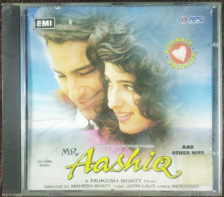 Mr. Aashiq & Other Hits (1996) Jatin-Lalit Pre-Owned EMI, RPG Audio CD