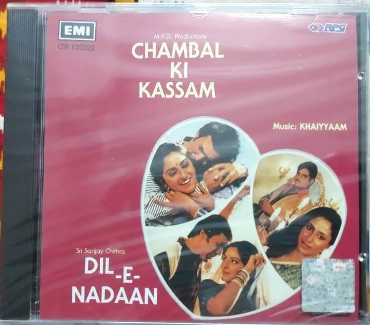 Chambal Ki Kassam (1974) Khaiyyaam / Dil-E-Nadaan (1979) Khaiyyaam Pre-Owned EMI Imported Audio CD
