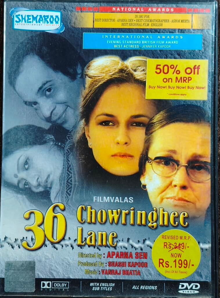 36 Chowringhee Lane (1981) Directed by Aparna Sen & Music by Vanraj Bhatia Mainstream Indian Movie Pre-Owned Shemaroo DVD CD