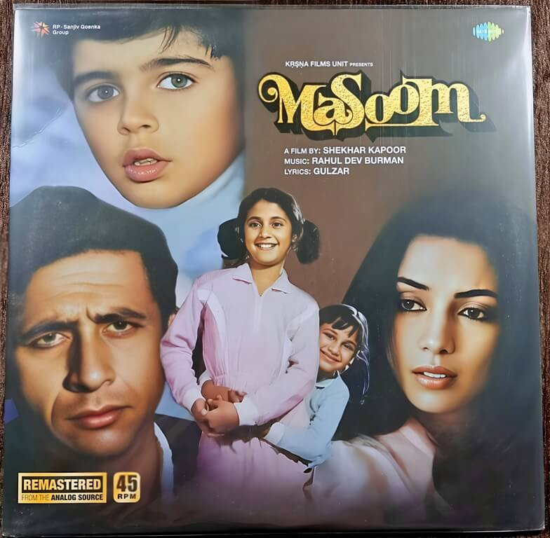 Masoom (1982) Rahul Dev Burman Pre-Owned Vinyl, 12" Saregama LP Record