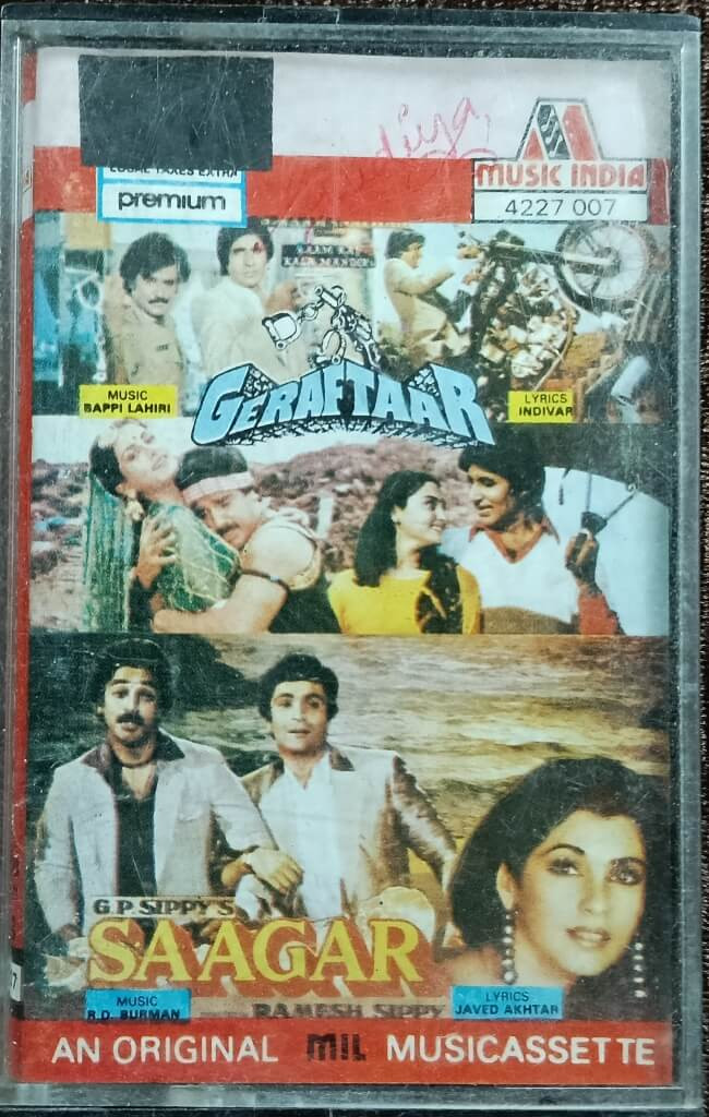 Geraftaar (1985) Bappi Lahiri / Saagar (1984) R.D. Burman Pre-Owned Music India Audio Cassette