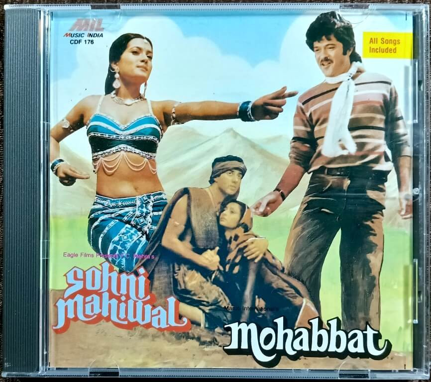 Sohni Mahiwal (A Poem Of Love....) (1984) Anu Malik / Mohabbat (1985) Bappi Lahiri Pre-Owned Music India Audio CD