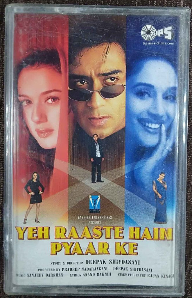 Yeh Raaste Hain Pyaar Ke (2001) Sanjeev Darshan, Adnan Sami Pre-Owned TIPS Audio Cassette