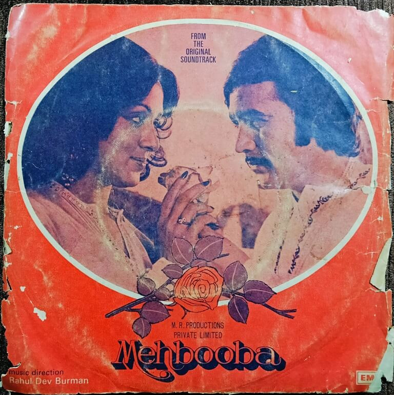 Mehbooba (1976) Rahul Dev Burman Pre-Owned Vinyl, HMV 7" EP Record