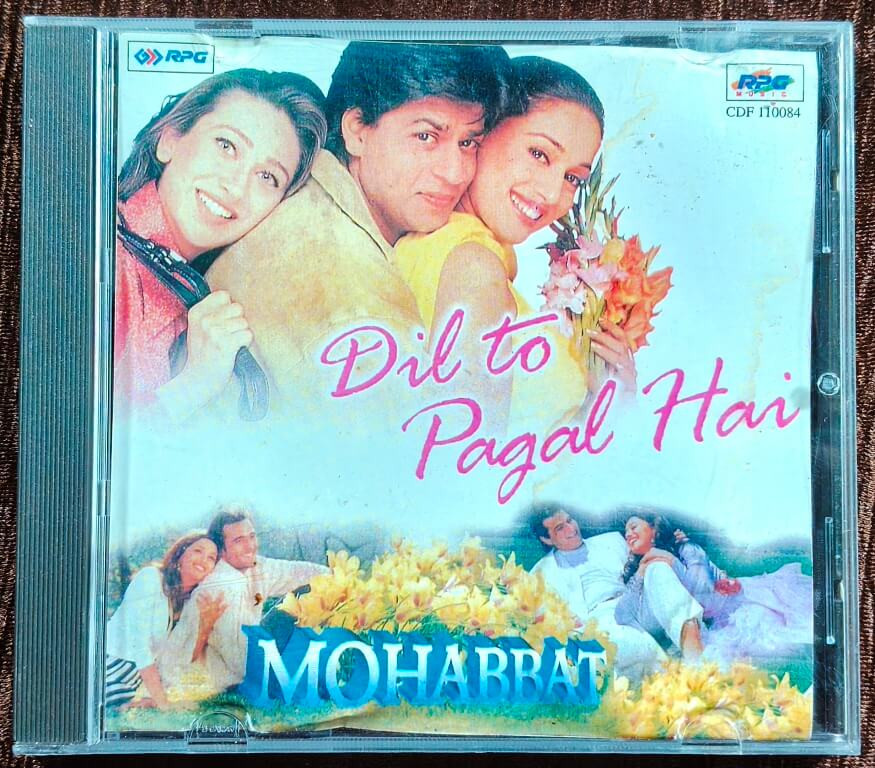 Dil To Pagal Hai (1997) Uttam Singh / Mohabbat  (1997) Nadeem-Shravan Pre-Owned RPG, Sa Re Ga Ma Imported Audio CD