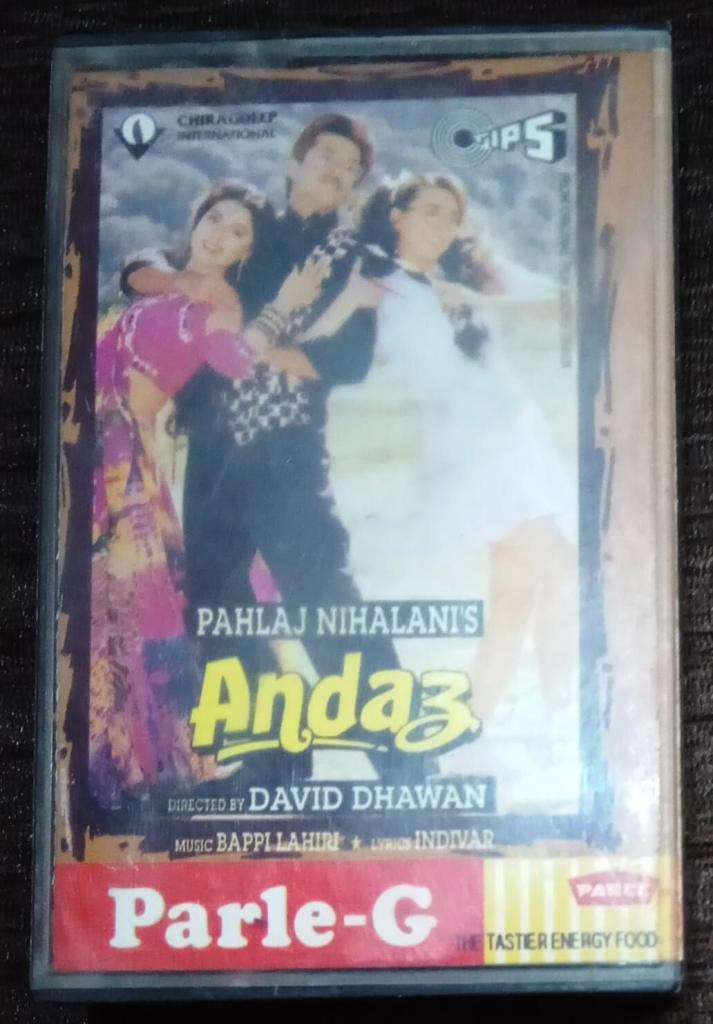 Andaz (1994) Bappi Lahiri Pre-Owned Tips Audio Cassette