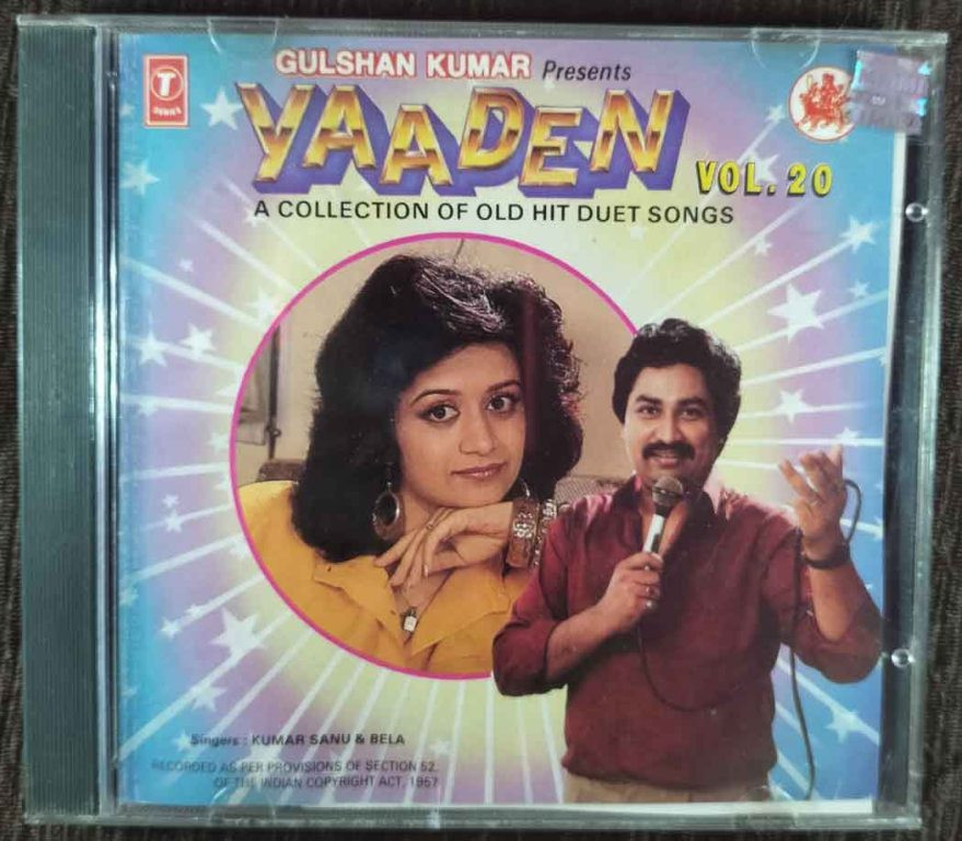 Yaaden - A Collection Of Old Hit Duet Songs - Vol 20 (1989) Compilation Pre-Owned T-Series Audio CD