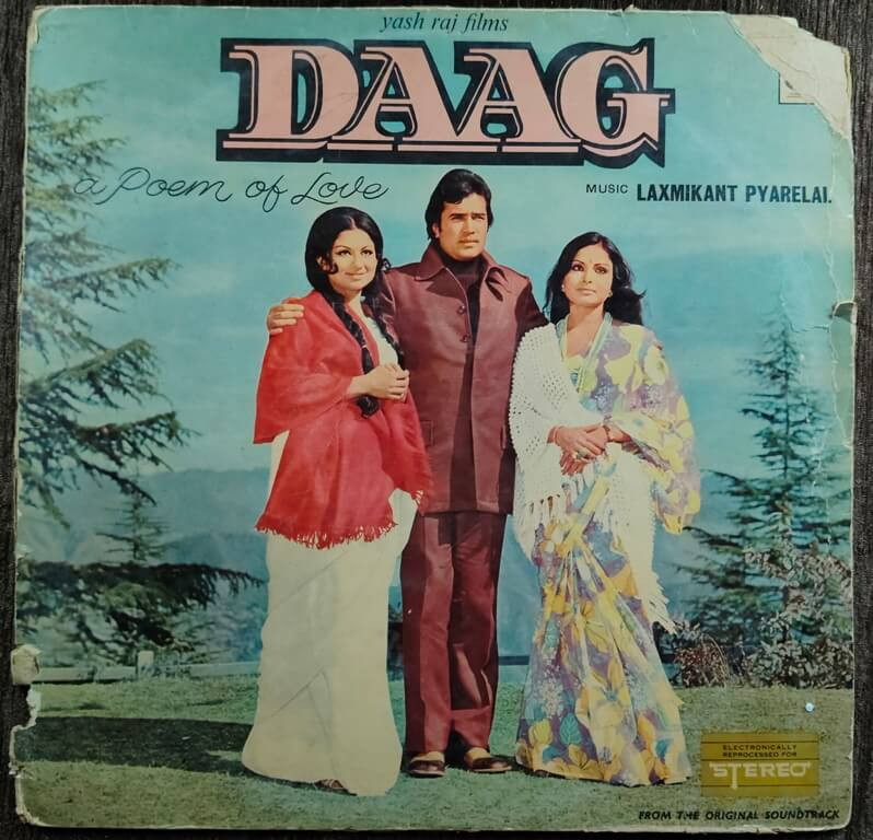 Daag (1973) Laxmikant-Pyarelal Pre-Owned ODEON Vinyl, 12" LP Record