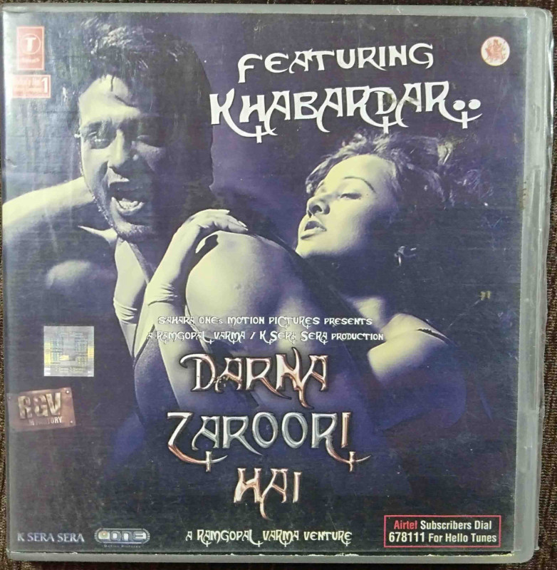 Darna Zaroori Hai (2006) Nitin Raikwar & Taabish Romani Pre-Owned T-Series Audio CD