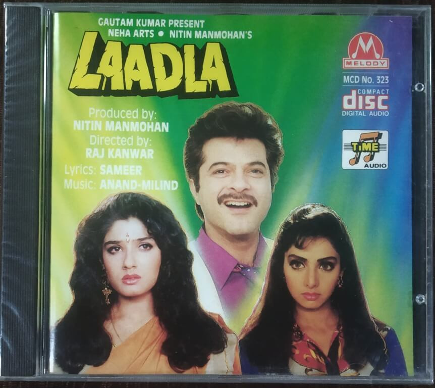 Laadla (1994) Anand-Milind Pre-Owned Melody, Time Audio Imported Audio CD