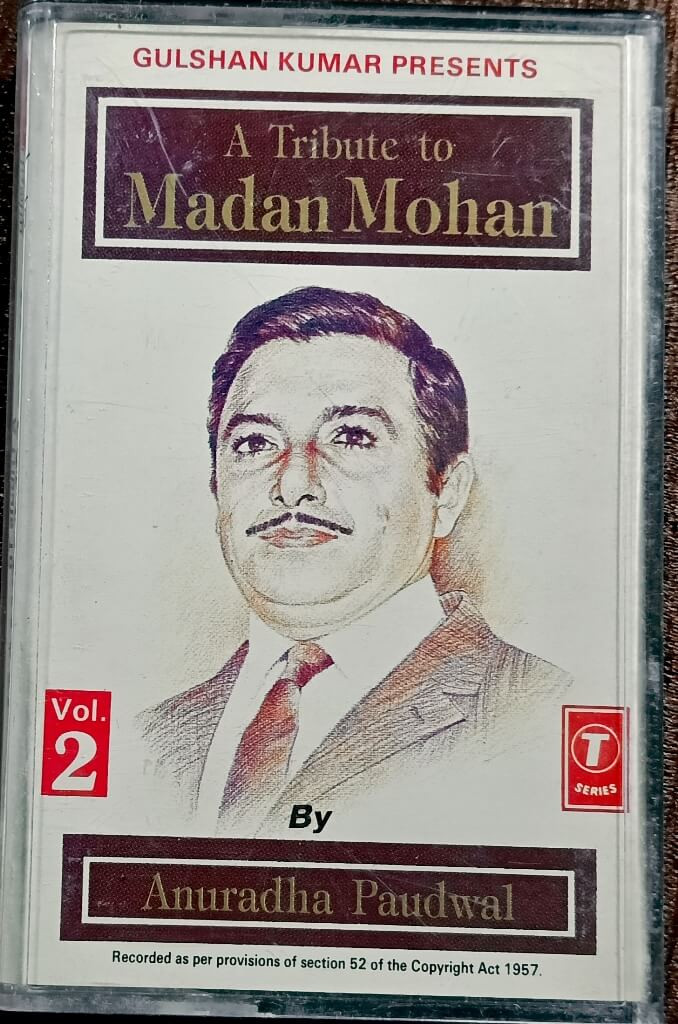 Anuradha Paudwal - A Tribute To Madan Mohan (Vol.2) (1995) Ramesh Iyer Pre-Owned T-Series Audio Cassette