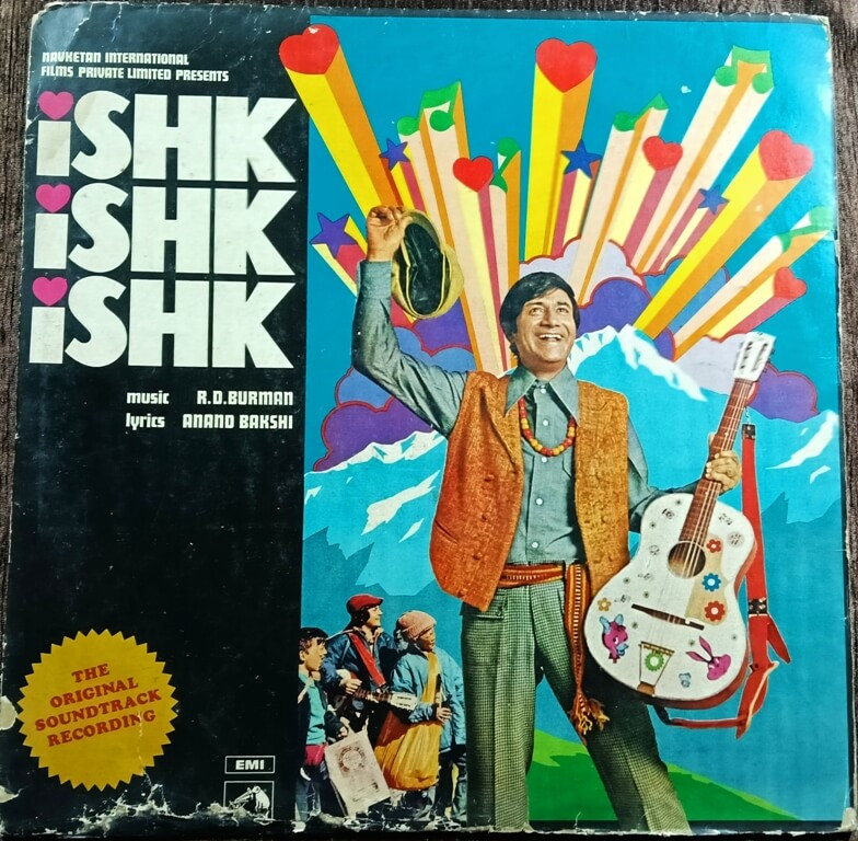 Ishk Ishk Ishk  (1974) R. D. Burman Pre-Owned Vinyl, 12" HMV LP Record