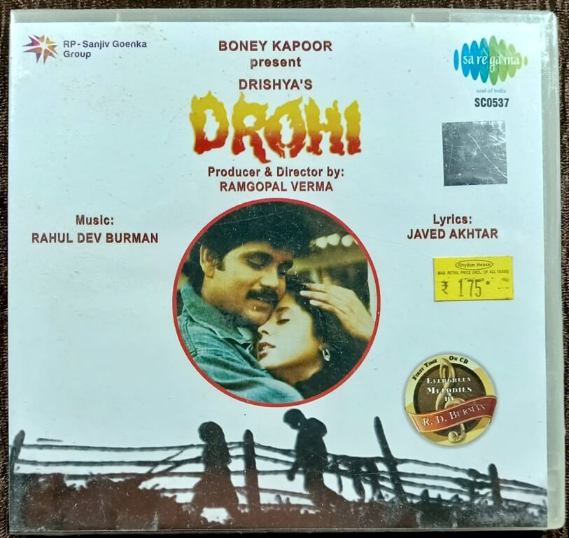 Drohi (1992) R. D. Burman Pre-Owned Saregama – RP - Sanjiv Goenka Group Audio CD