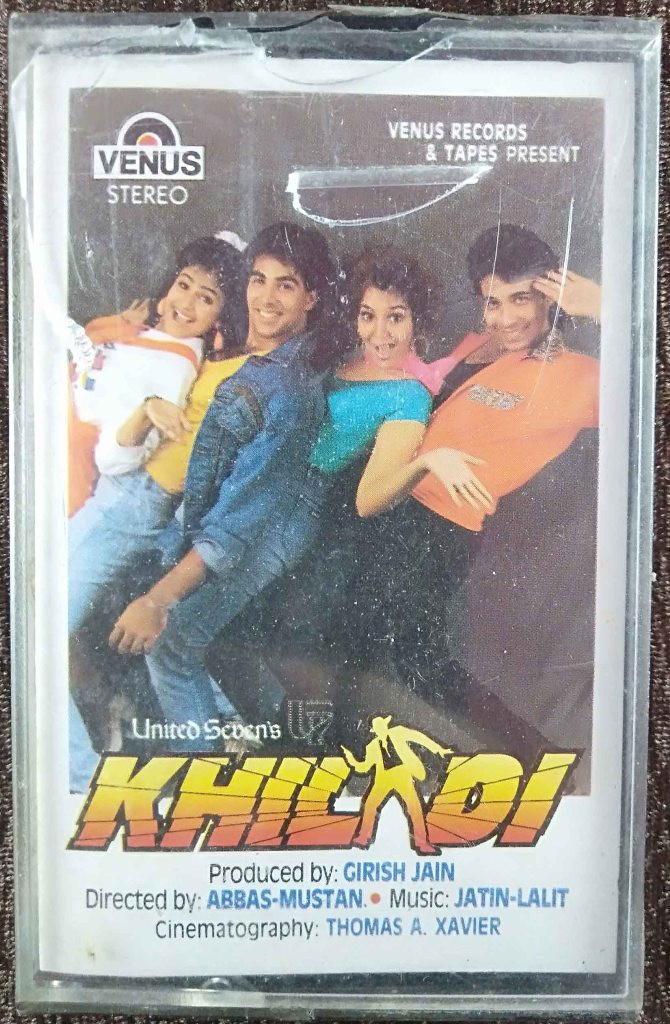 Khiladi (1992) Jatin-Lalit Pre-Owned VENUS Audio Cassette