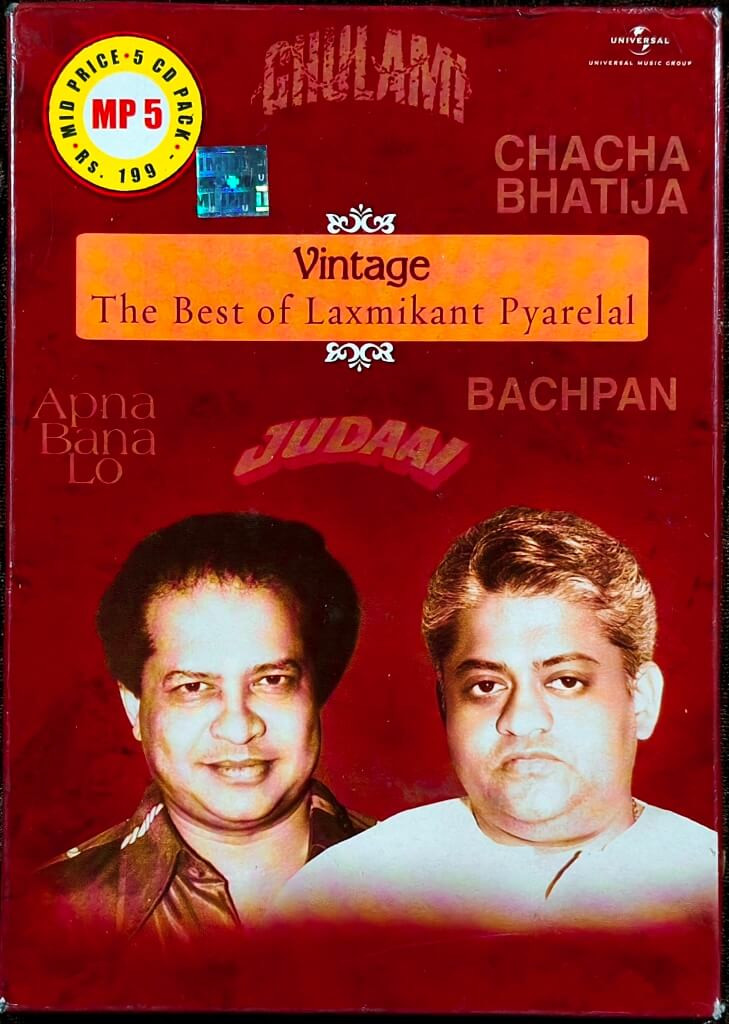 Laxmikant-Pyarelal - Vintage - The best of Laxmikant-Pyarelal (2006) Bollywood OST Compilation Pre-Owned Universal 5CD Audio CD Set Pack (5cd set)