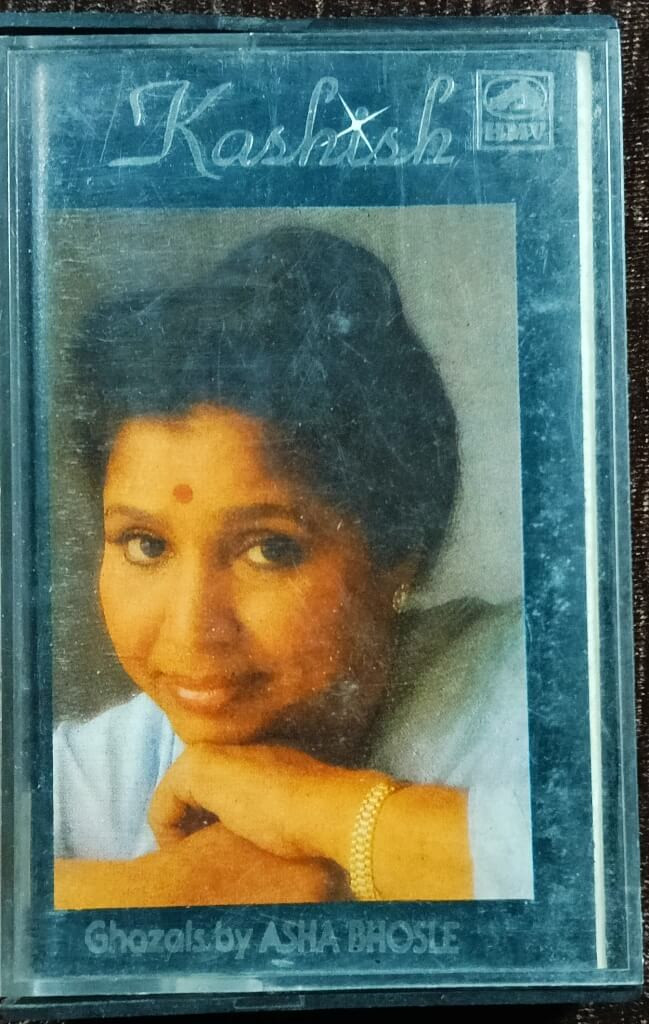 Asha Bhosle - Kashish - Ghazals By Asha Bhosle (1988) Nazar Hussain, Master Abdullah, Mohsin Raza Pre-Owned HMV Audio Cassette