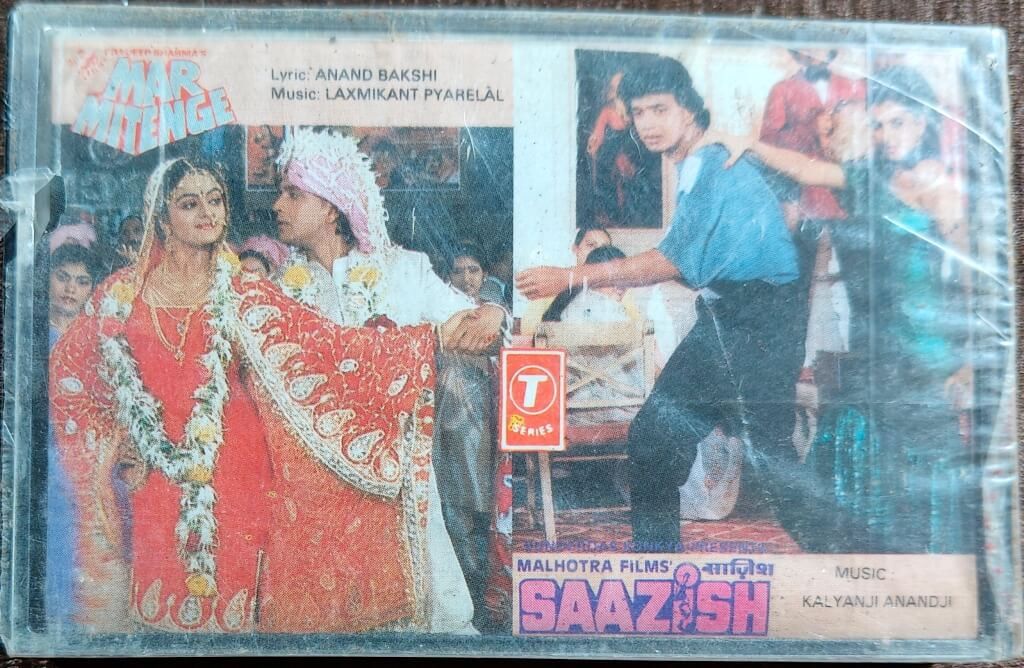 Saazish (1988) Kalyanji-Anandji / Mar Mitenge (1988) Laxmikant-Pyarelal Pre-Owned T-Series Audio Cassette
