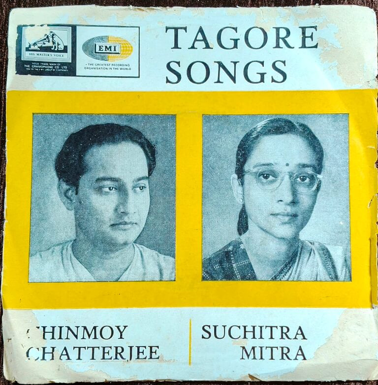 Chinmoy Chatterjee & Suchitra Mitra - Tagore Songs (1966) Rabindranath Tagore Pre-Owned Vinyl, 7" EP Record