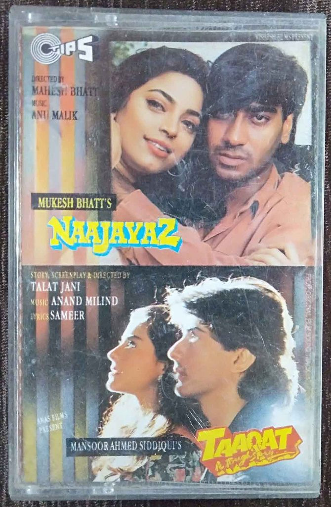 Naajayaz (1994) Anu Malik / Taaqat (1994) Anand-Milind Pre-Owned TIPS Audio Cassette