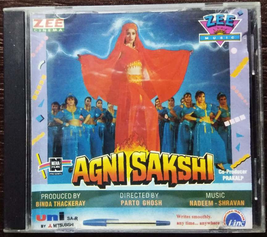Agni Sakshi (1995) Nadeem-Shravan Pre-Owned Zee Music Audio CD
