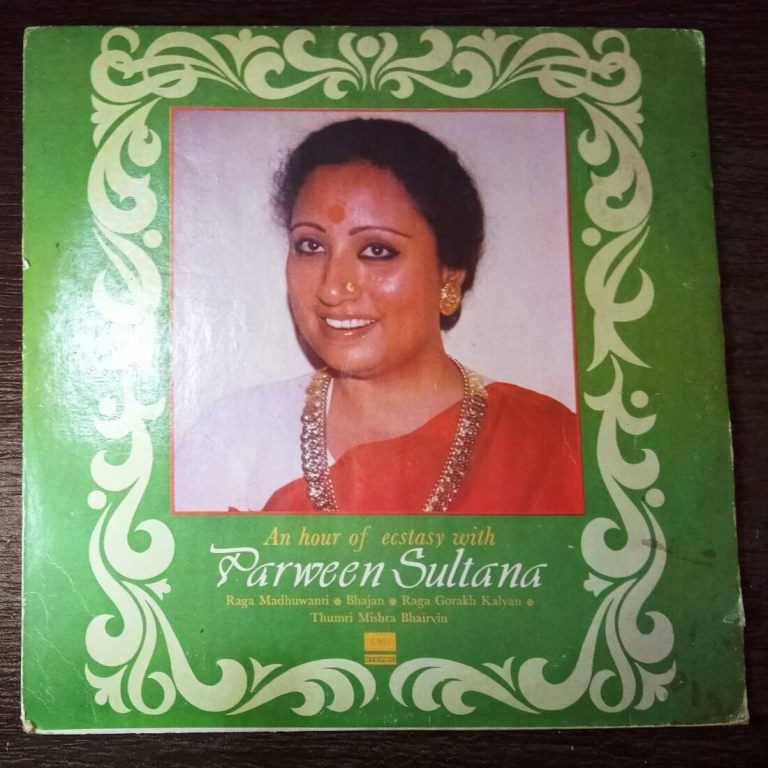Parween Sultana – An Hour of Ecstasy With Parween Sultana (1983) Ustad Sabir Khan Pre-Owned Vinyl, 12" LP Record