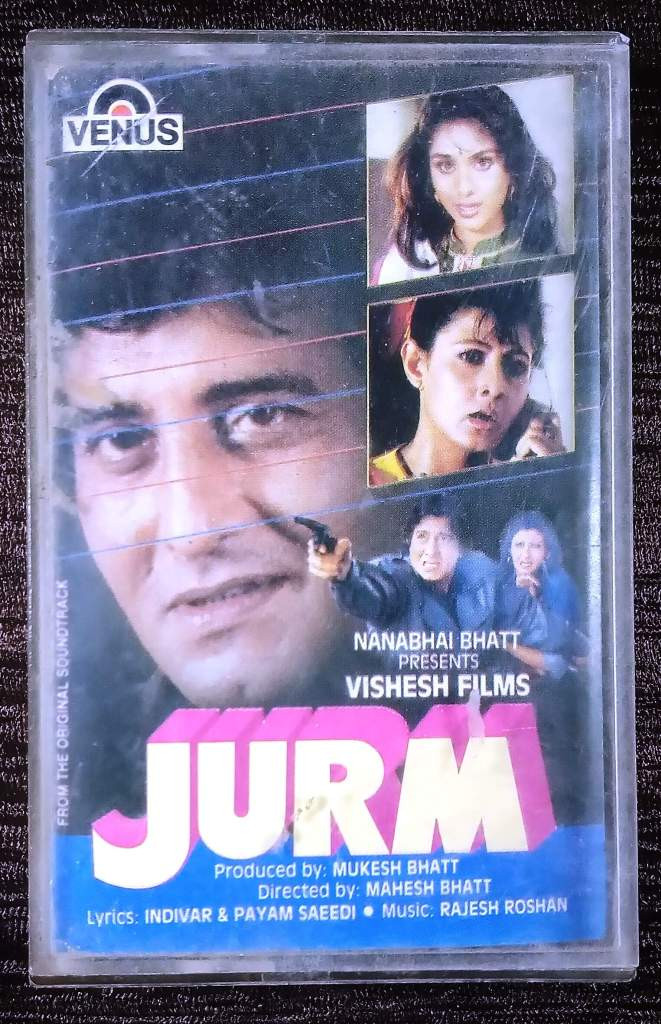 Jurm (1989) Rajesh Roshan Pre-Owned Venus Audio Cassette