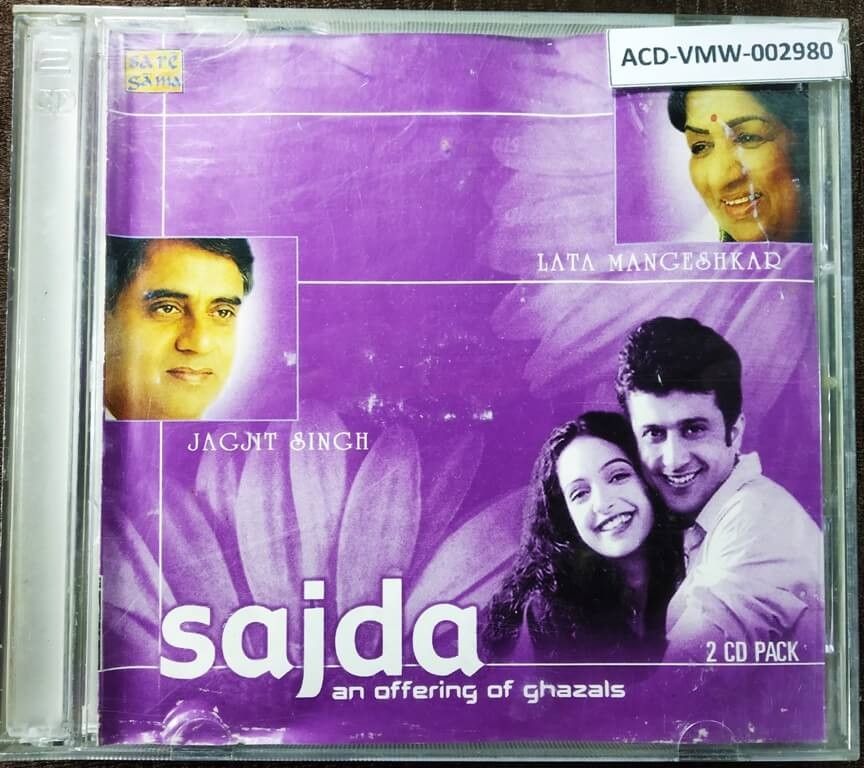 Lata Mangeshkar & Jagjit Singh - Sajda (An Offering Of Ghazals) (2003) Jagjit Singh Pre-Owned Saregama, Rpg Double Audio CD
