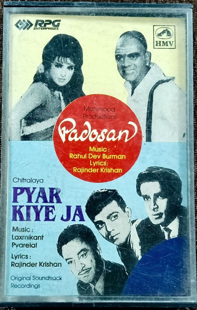 Padosan (1968) Rahul Dev Burman / Pyar Kiye Jaa (1966) Laxmikant-Pyarelal Pre-Owned RPG, HMV Audio Cassette