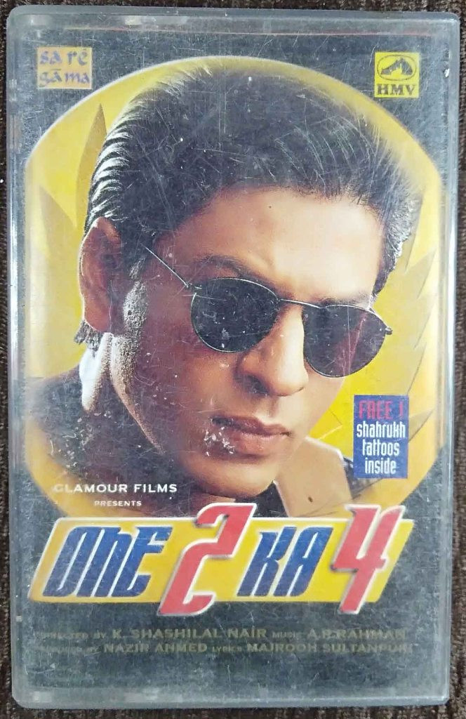 One 2 Ka 4 (2000) A.R. Rahman Pre-Owned HMV, SA RE GA MA Audio Cassette