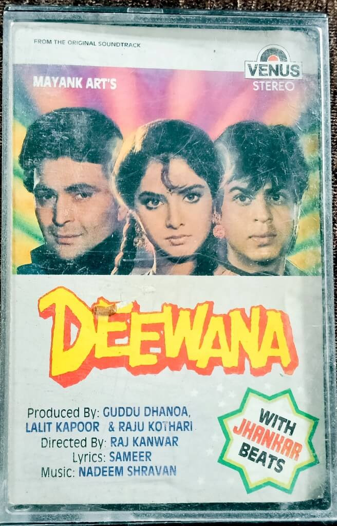 Deewana (1992) Nadeem-Shravan Pre-Owned Venus Audio Cassette