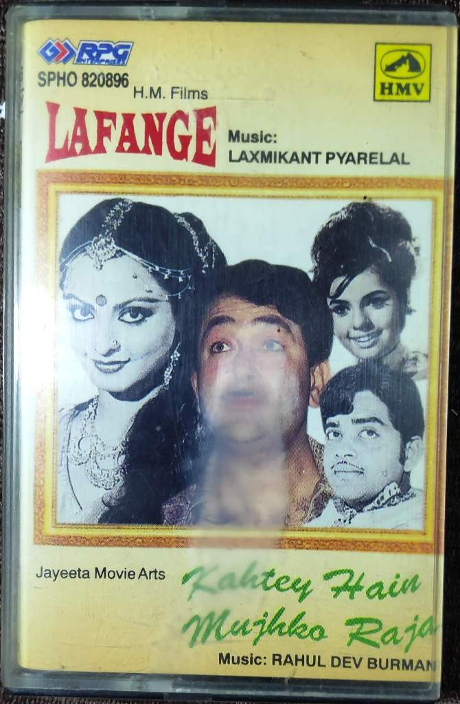 Lafange (1975) Laxmikant-Pyarelal / Kahte Hain Mujhko Raja (1975) R.D. Burman Pre-Owned HMV, RPG Audio Cassette
