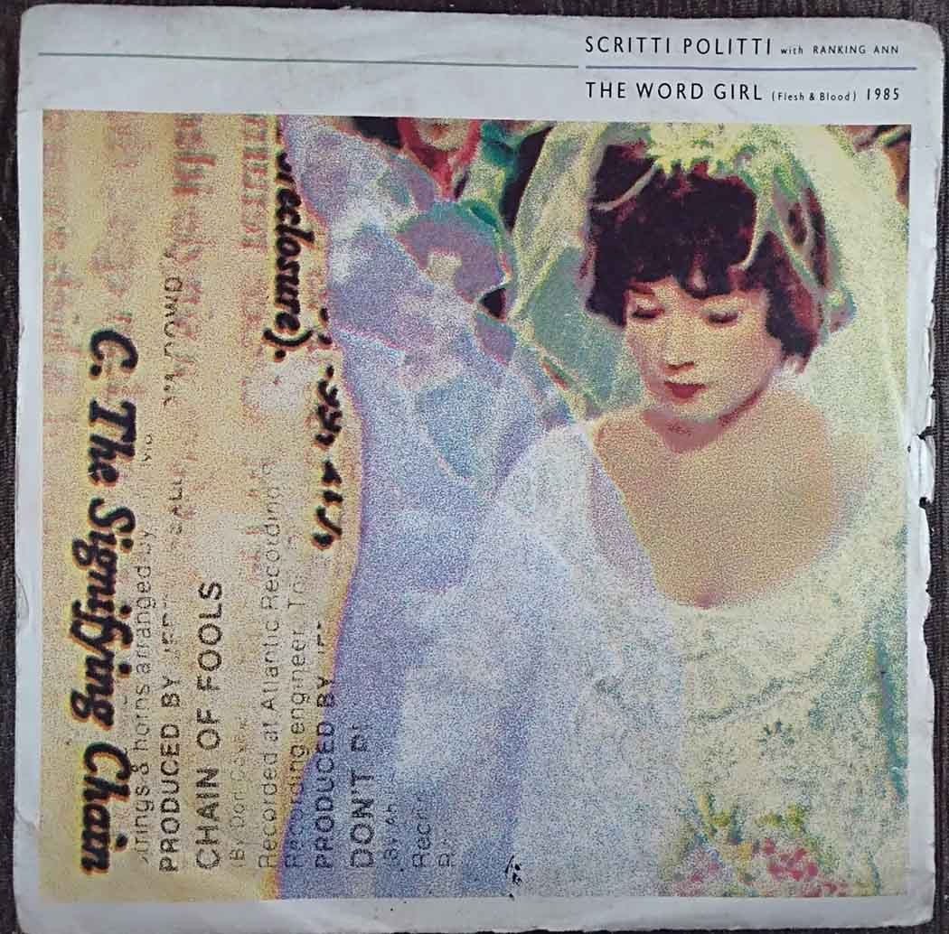 Scritti Politti – The Word Girl (1985) Album Pre-Owned Vinyl, 7" Imported SP Record