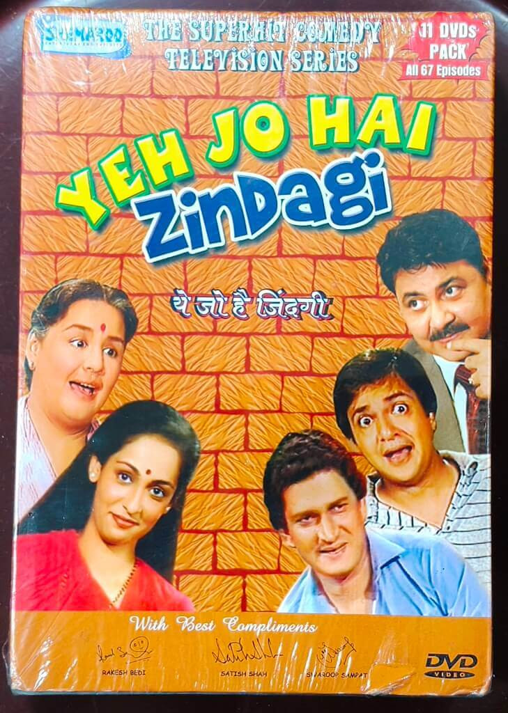 Yeh Jo Hai Zindagi (1984) Hindi TV Serial Series Directed: By Manjul Sinha, Kundan Shah, Raman Kumar Pre-Owned Shemaroo 11 nos. DVD CDs Set