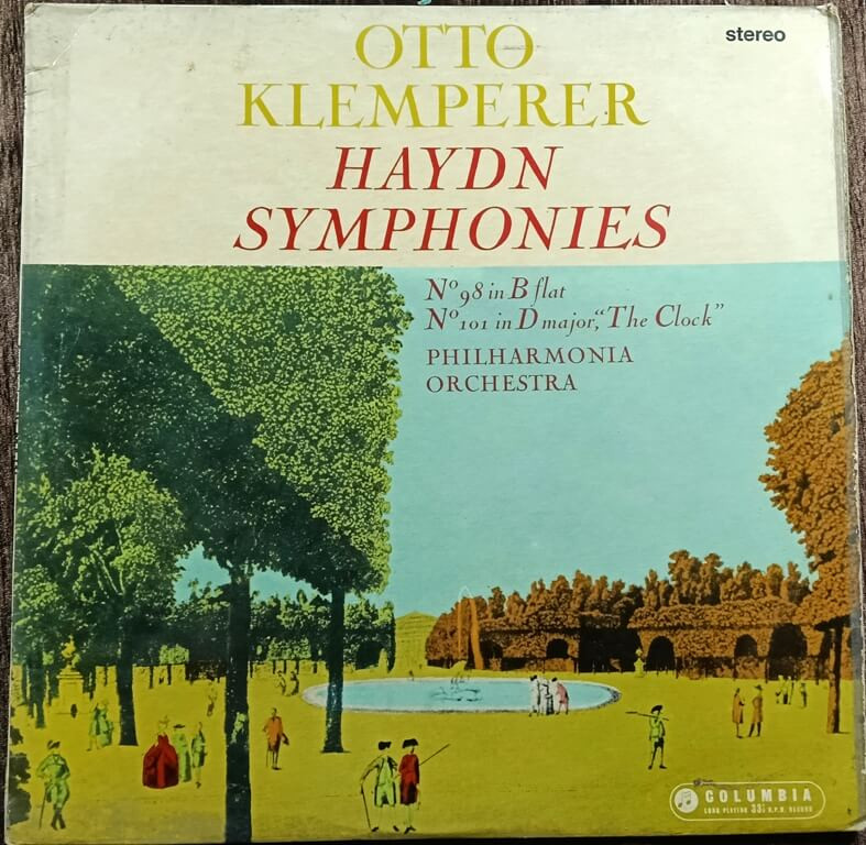 Haydn - Otto Klemperer, Philharmonia Orchestra – Symphonies No. 98 & 101 (1961) Pre-Owned Columbia Vinyl, 12" Imported LP Record