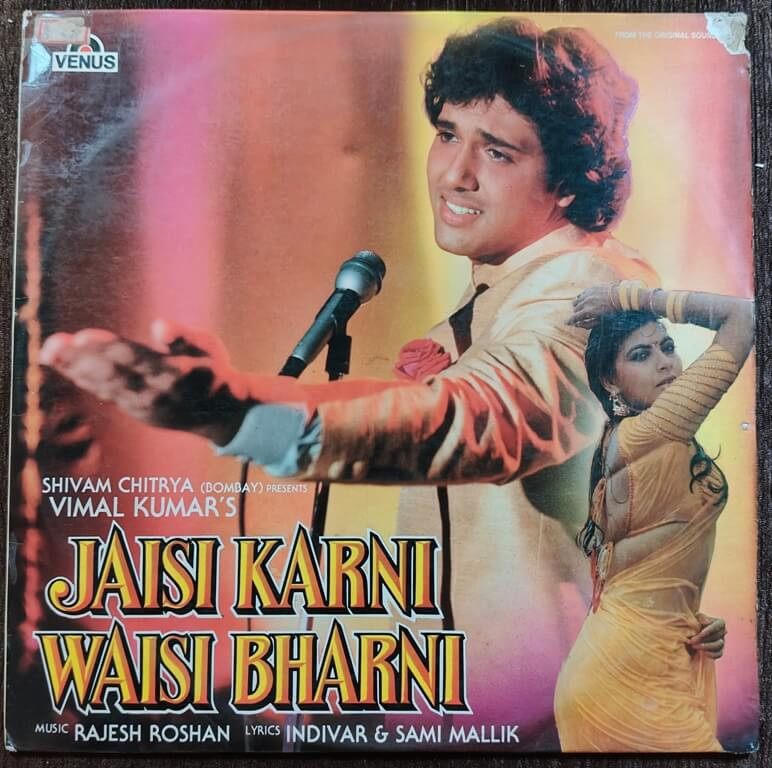 Jaisi Karni Waisi Bharni (1989) Rajesh Roshan Pre-Owned Venus Vinyl, 12" LP Record