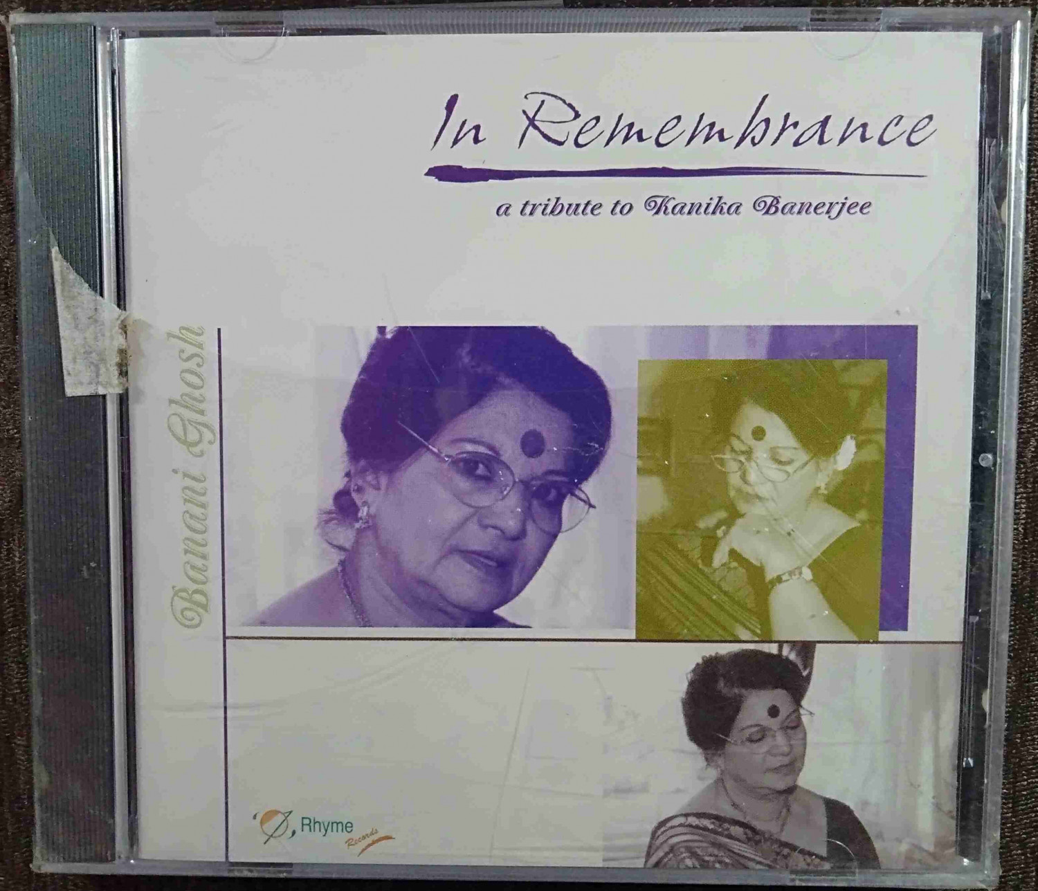 Banani Ghosh - In Ramembrance - A Tribute To Kanika Banerjee (2001) Rabindranath Tagore Pre-Owned Rhyme Records Imported  Audio CD