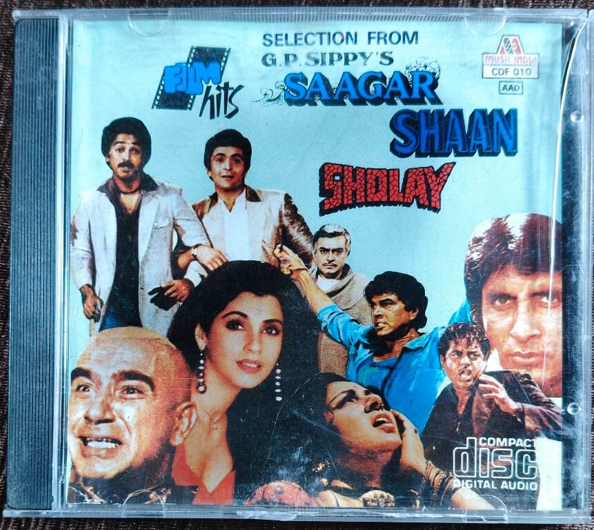 Saagar (1975) R.D. Burman / Shaan (1980) R.D. Burman / Sholay (1985) R.D. Burman Pre-Owned  Audio CD