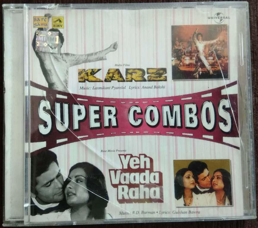 Super Combo Karz (1980) Laxmikant-Pyarelal - Yeh Vaada Raha(1982) R.D. Burman Pre-Owned SAREGAMA, HMV, Universal Audio CD