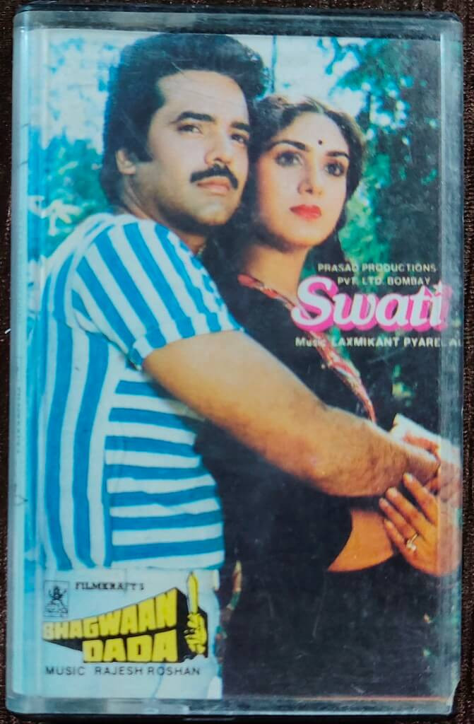 Swati (1986) Laxmikant-Pyarelal / Bhagwaan Dada (1986) Rajesh Roshan Pre-Owned T-Series Audio Cassette