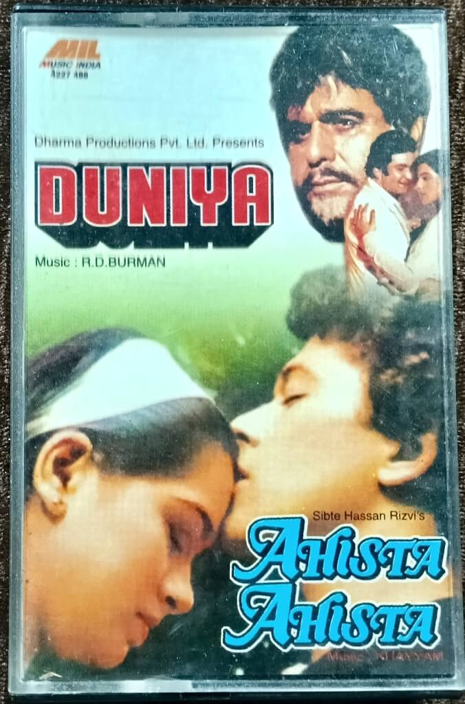 Duniya (1983) R.D. Burman / Ahista Ahista (1981) Khayyam Pre-Owned Music India Audio Cassette
