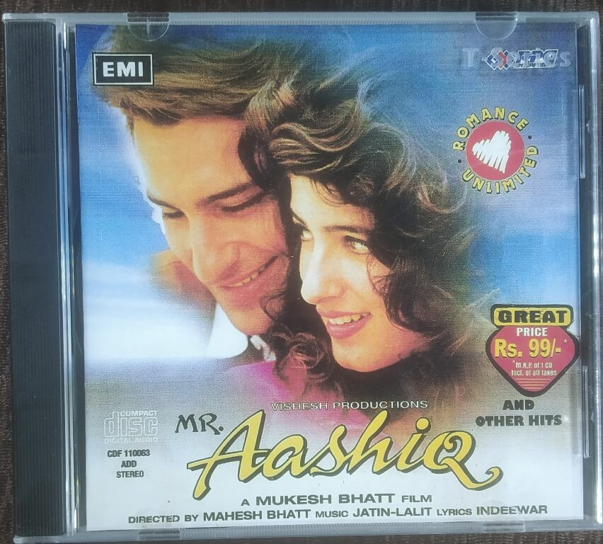 Mr. Aashiq (1996) Jatin-Lalit Pre-Owned EMI Imported Audio CD