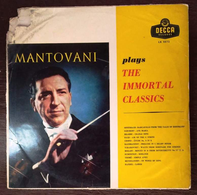 Mantovani And His Orchestra – Plays The Immortal Classics Pre-Owned Vinyl, 12" LP Record