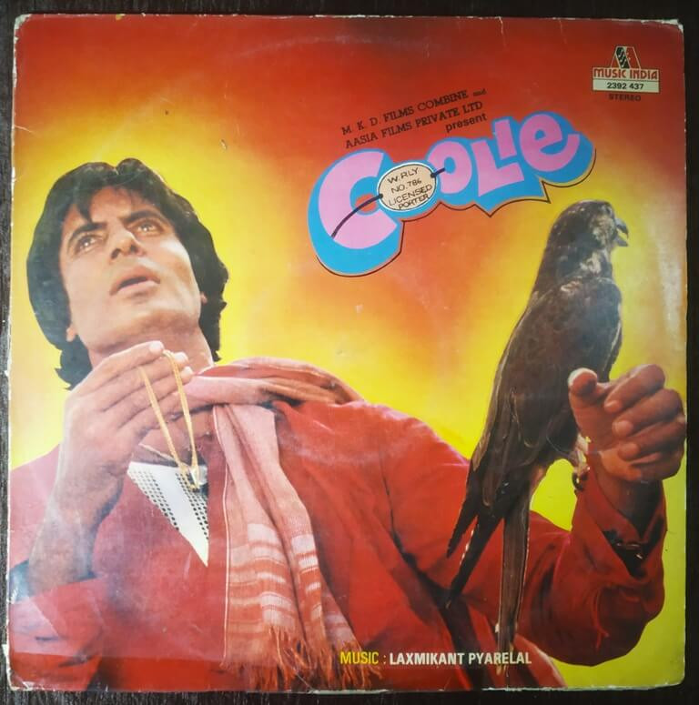 Coolie (1983) Laxmikant-Pyarelal Pre-Owned Vinyl, 12" LP Record
