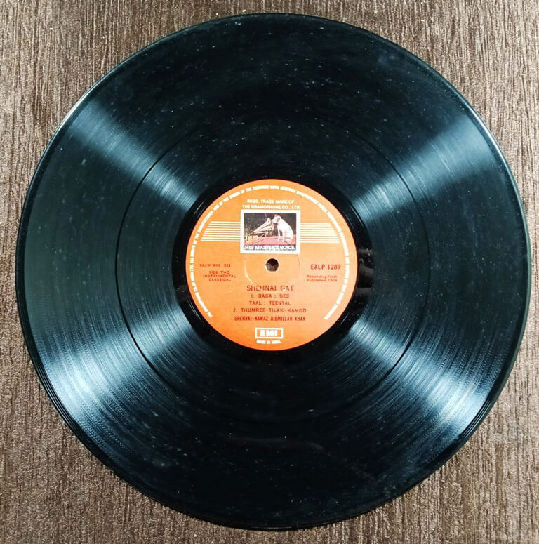 Shehnai Nawaz Bismillah Khan – Raga Malkauns • Raga Des-Tilak Kamod (1964) Pre-Owned HMV Vinyl, 12" LP Record