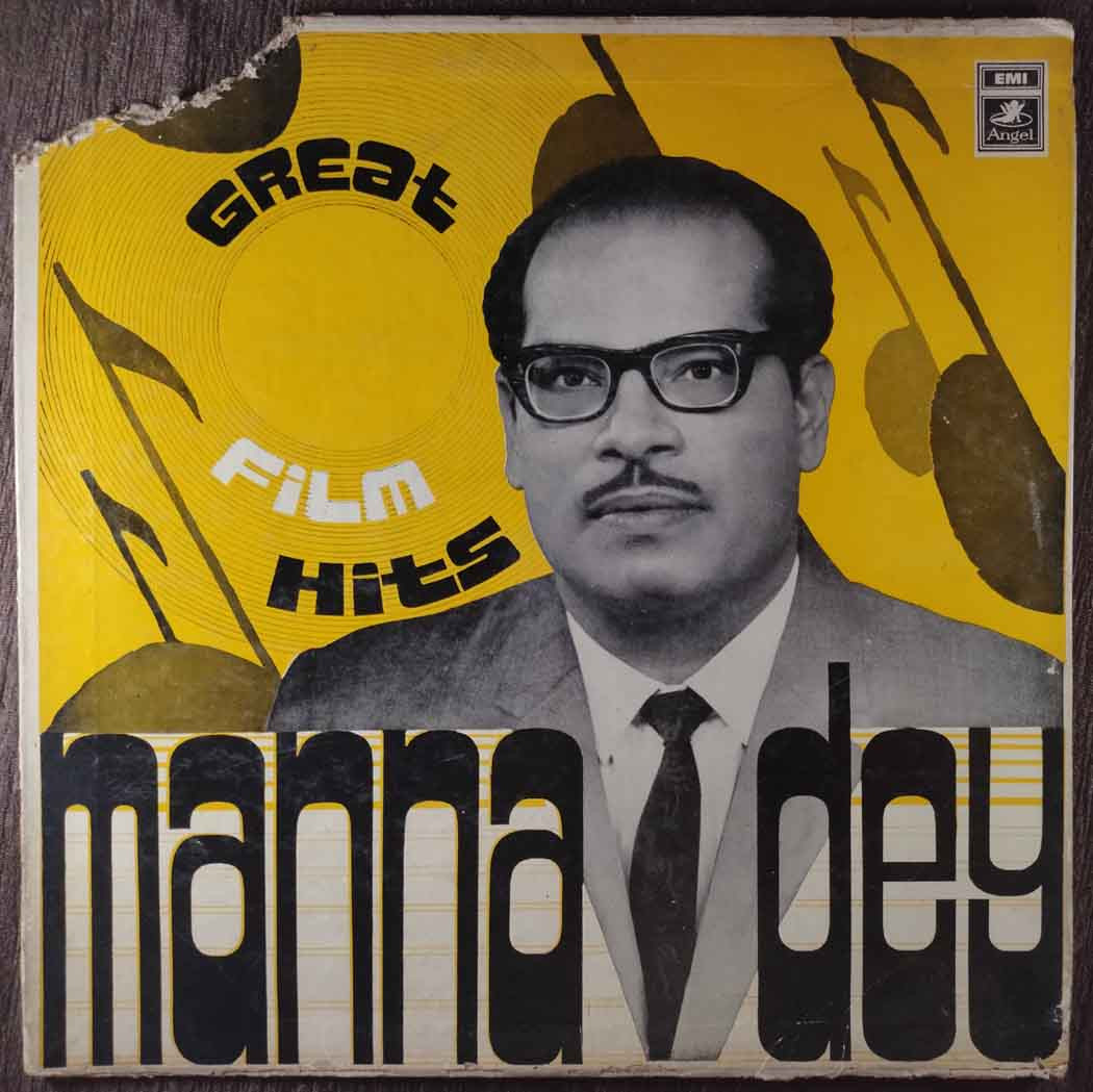Manna Dey – Great Film Hits (1969) Compilation Pre-Owned Vinyl, 12" Angel LP Record
