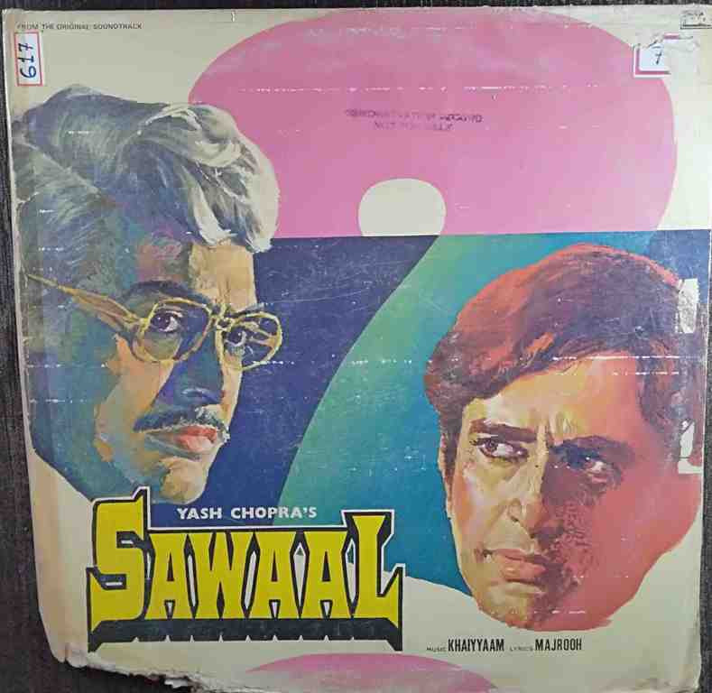 Sawaal (1982) Khaiyyaam Pre-Owned Vinyl, 12" LP Record