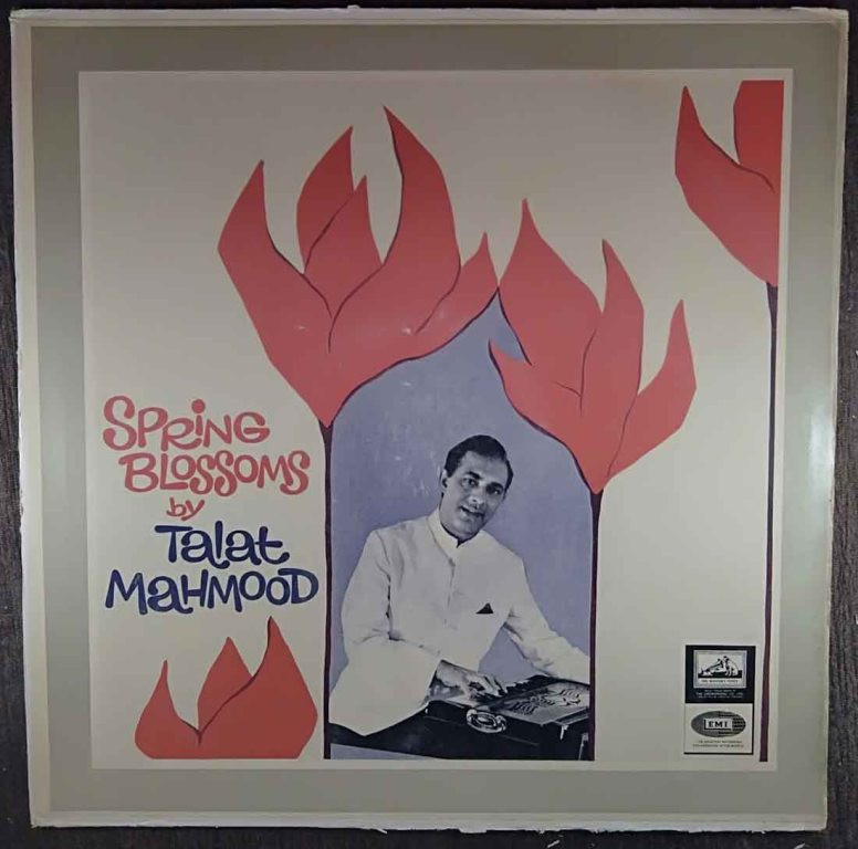 Talat Mahmood – Spring Blossoms (1967) Vithal Shinde & Yunus Malik Pre-Owned Vinyl, 12" LP Record
