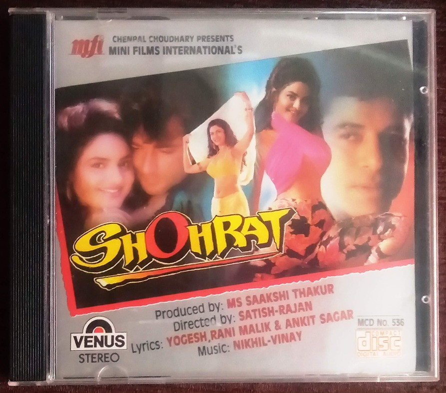 Shohrat (1996) Nikhil-Vinay Pre-Owned Venus Audio CD